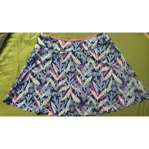 LILLY PULITZER Medium BARTON BLUE STAR GAZING LUXLETIC AILA SKORT